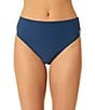 CeCe Solid Contrast Ruffle Halter Swim Top & Solid Mid Rise Hipster Swim Bottom - Image 6