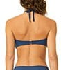 CeCe Solid Contrast Ruffle Halter Swim Top - Image 2