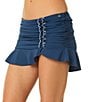 CeCe Solid Contrast Ruffle Swim Skirt - Image 3
