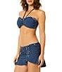 CeCe Solid Contrast Ruffle Swim Skirt - Image 4