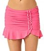 CeCe Solid Contrast Ruffle Swim Skirt - Image 1