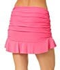 CeCe Solid Contrast Ruffle Swim Skirt - Image 2