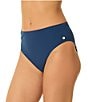 CeCe Solid Mid Rise Hipster Swim Bottom - Image 3