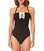 CeCe Solid Mid Rise Hipster Swim Bottom - Image 3