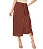 CeCe Tie Wrap Midi Skirt - Image 1