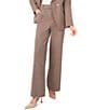 CeCe Tweed Houndstooth Wide Leg Tailored Coordinating Pants, Color:Safari - Image 1