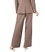 CeCe Tweed Houndstooth Wide Leg Tailored Coordinating Pants, Color:Safari - Image 2