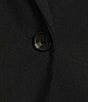 Color:Rich Black - Image 4 - Twill Long Sleeve Notch Lapel One Button Blazer