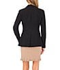 CeCe V-Neck Long Sleeve Double Breasted Blazer, Color:Rich Black - Image 2