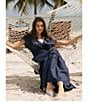 CeCe V-Neck Short Sleeve V Neck Midi Dress - Image 5