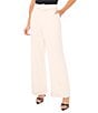 CeCe Wide Leg Pleated Pants, Color:Egret - Image 1