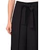 CeCe Woven Cropped Wide Leg Pants, Color:Rich Black - Image 3