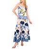 CeCe Coordinating Woven Printed Square Neck Sleeveless Printed Tank - Image 3