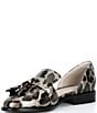 Cecelia New York Linear Leopard Print Patent Leather Tassel d'Orsay Flats - Image 4