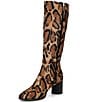 Cecelia New York Olga Tall Leopard Animal Print Block Heel Boots - Image 4