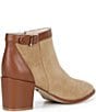 Cecelia New York Two Tone Suede And Leather Buckle Booties - Image 2