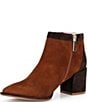 Cecelia New York Two Tone Suede Buckle Booties - Image 4
