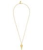 Color:Gold - Image 1 - Athena Short Pendant Necklace