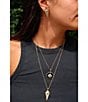 Color:Gold - Image 3 - Athena Short Pendant Necklace