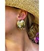 Color:Gold - Image 3 - Crystal CEO Sparkle Statement Stud Earrings