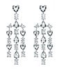 Color:Silver - Image 1 - Dreamy Crystal Chandelier Earrings
