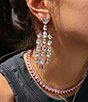 Color:Silver - Image 2 - Dreamy Crystal Chandelier Earrings