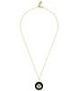 Color:Black/Gold - Image 1 - I Am Protected Crystal Short Pendant Necklace