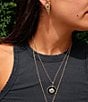 Color:Black/Gold - Image 6 - I Am Protected Crystal Short Pendant Necklace
