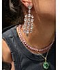 Color:Pink - Image 2 - Love Always Crystal Collar Necklace