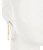Color:Gold/White - Image 2 - The Ariel Pearl Hoop Earrings