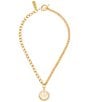 Color:Gold - Image 1 - Wink If You Are Happy Short Pendant Necklace
