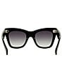 CELINE Women's CELINE 3 Dots 50mm Polarized Cat Eye Sunglasses - Image 6