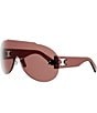 CELINE Women's CELINE DEFILE Mask Sunglasses - Image 1