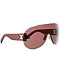 CELINE Women's CELINE DEFILE Mask Sunglasses - Image 3
