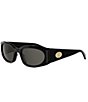CELINE Women's Journey 57mm Rectangle Sunglasses - Image 1
