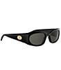 CELINE Women's Journey 57mm Rectangle Sunglasses - Image 3