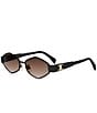 CELINE Women's Metal Triomphe 54mm Gradient Geometric Sunglasses - Image 1