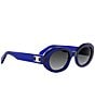 CELINE Women's Triomphe 52mm Oval Sunglasses - Image 3