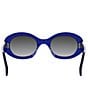 CELINE Women's Triomphe 52mm Oval Sunglasses - Image 6
