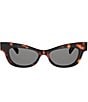 CELINE Women's Triomphe 53mm Cat Eye Sunglasses - Image 2