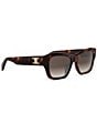 CELINE Women's Triomphe 54mm Gradient Butterfly Sunglasses - Image 3