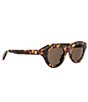 CELINE Women's Triomphe Mini 47mm Pantos Round Sunglasses - Image 3