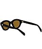 CELINE Women's Triomphe Mini 47mm Round Sunglasses - Image 6