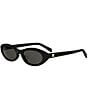 CELINE Women's Triomphe Mini 54mm Oval Sunglasses - Image 1