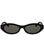 CELINE Women's Triomphe Mini 54mm Oval Sunglasses - Image 2