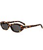 CELINE Women's Triomphe Mini 54mm Oval Sunglasses - Image 1