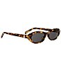 CELINE Women's Triomphe Mini 54mm Oval Sunglasses - Image 3