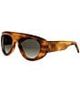 CELINE Women's Triomphe Stamp 57mm Gradient Aviator Sunglasses - Image 1