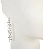 Cezanne Baguette Ladder Linear Earrings - Image 2