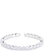 Cezanne Bezel Rhinestone Cuff Bracelet - Image 2